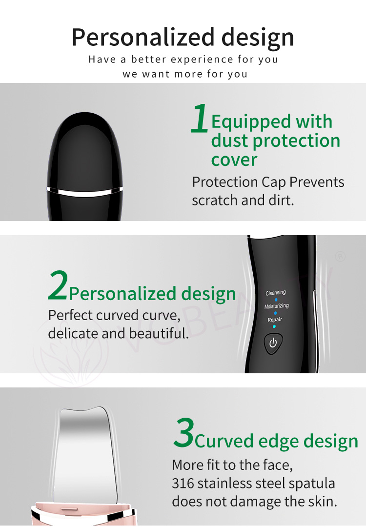 beauty ultrasonic skin scrubber