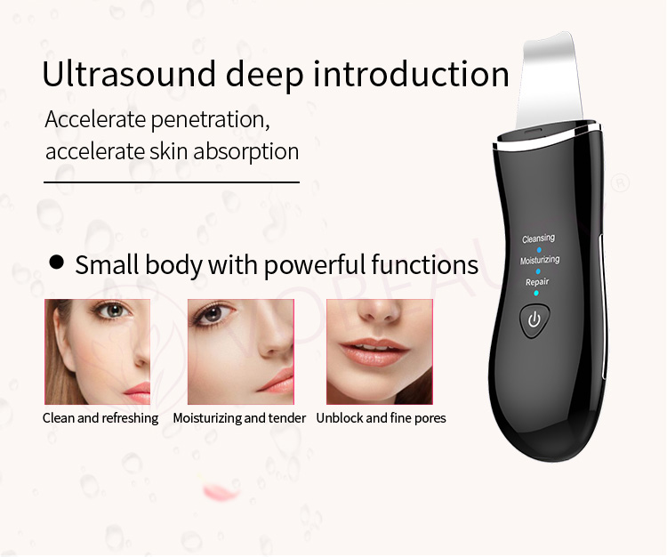 beauty ultrasonic skin scrubber