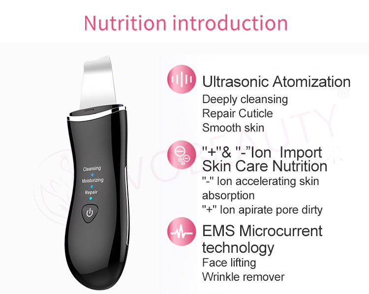 beauty ultrasonic skin scrubber