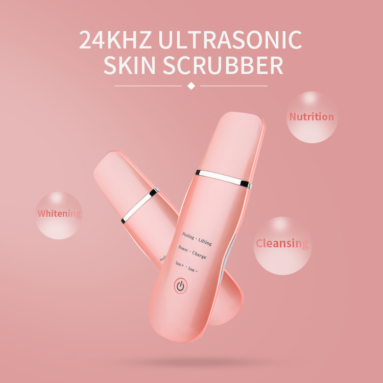 how does ultrasonic skin scrubber work